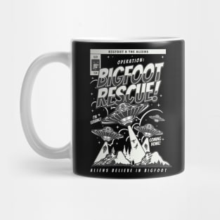 Bigfoot And Aliens Comics Mug